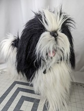 Shih Tzu Dog Plush Black White SKM Enterprise...