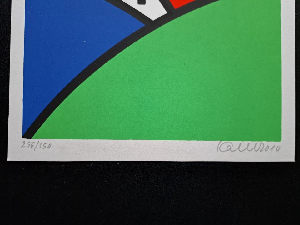 Udo Kaller, Nürnberg, Siebdruck nummeriert, signiert, datiert 2010 - Bild 2 von 3