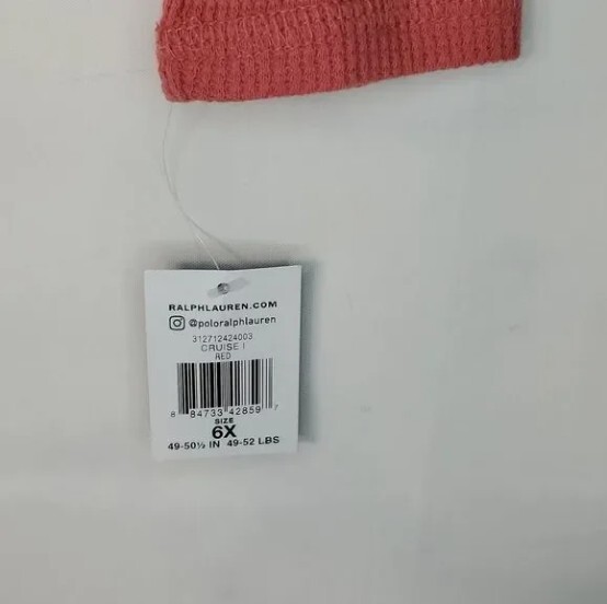 NWT - Kids Polo Ralph Lauren Long Sleeve Waffle Top image 5