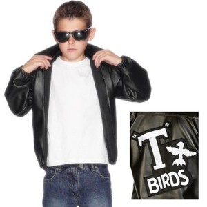Childs Boys Officially Licensed Grease T Bird Fancy Dress Jacket By Smiffys Ebay