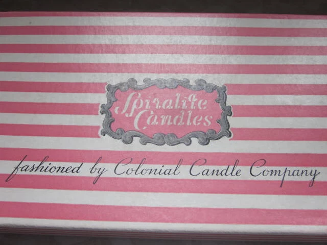 Vela colonial vintage espiralita doz en caja. Velas Spiralite de 13,5" rosa oscuro Foto 2 de 4