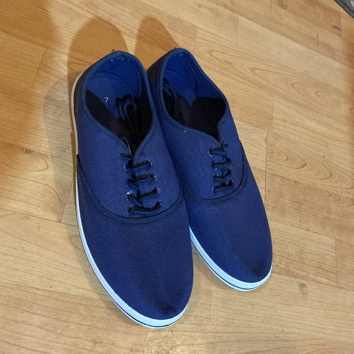 Blue clearance plimsolls mens