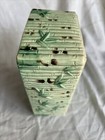 vintage 1950's Japanese pottery planter bamboo motif light green — photo 9