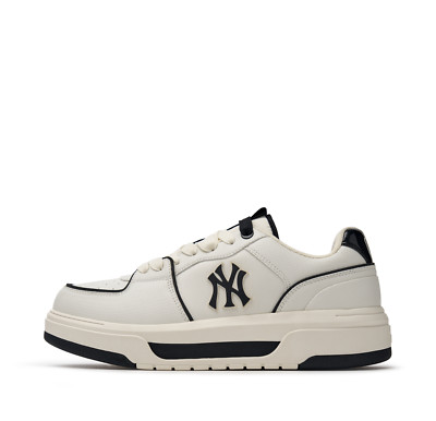 MLB Chunky Liner Basic SL New York Yankees Sneakers NY Logo Shoes White US 5-12