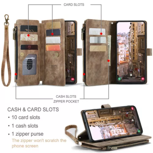 For Samsung S25 S24 S23 FE S22 S21 Detachable Magnetic Cover Leather Wallet Case - Picture 16 of 63