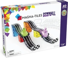 ** Damaged Box** MAGNA-TILES Downhill Duo 40-Piece Magnetic Construction Set