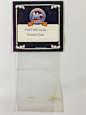 HO Scale Master Creations Grease Gun Brass Detail Casting #637 5 Pcs