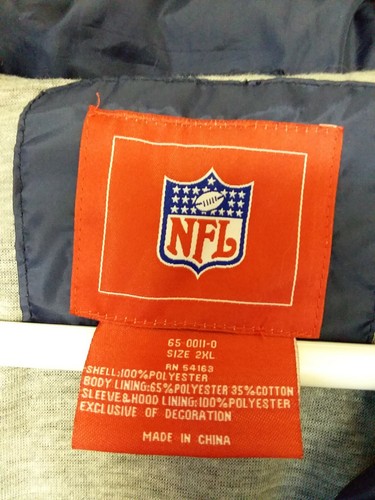 NFL New England Patriots rain suit size 2XL, new with tags - Picture 3 of 8