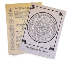 Pentagram & Sigillum Dei Reference Guides Pagan Wiccan Magick Book