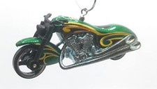 Christmas Ornament for Scorchin' Scooter Motorcycle Green Black Yellow