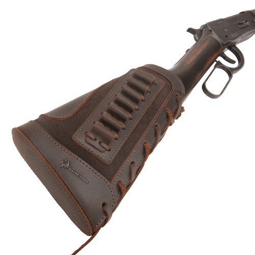 Leather Suede Rifle Buttstock Hunting Shotgun Cheek Rest for.308.22LR 12GA.30-30 - Picture 22 of 71