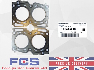 NEW GENUINE SUBARU IMPREZA STI EJ20 MULTI LAYER HEAD GASKETS X 2  11044AA483