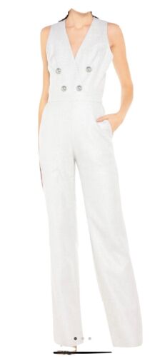 BALMAIN JUMPSUIT Size UK 8 FR 36  - Picture 1 of 4