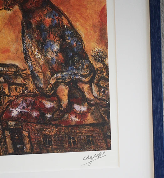 CHAGALL, Marc (1887-1985) "Arbre et maisons", handsigniert - Bild 4 von 4