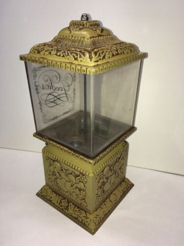 Vintage Goodies Candy Dispenser Embossed Cherubs with Teaspoon - Picture 3 of 21