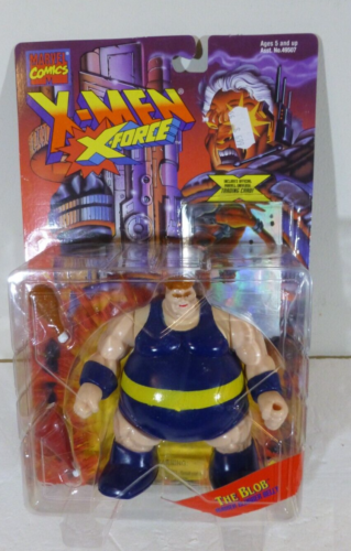 X-Men X-Force The Blob Figure w Rubber Blubber Belly Toy Biz 1995 NOC - Picture 3 of 13