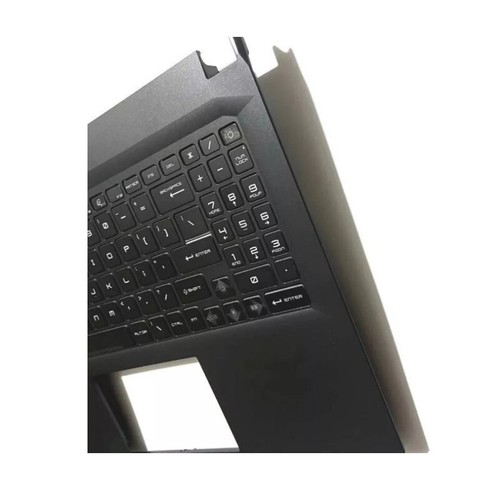 For MSI Cyborg 15 Air A12V MS-15K1 Upper Case Palmrest Cover US Backlit keyboard - 第 2/6 張圖片