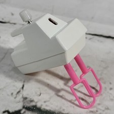 Barbie Toy Hand Mixer Pink Beaters Pretend Play Kitchen Accessory