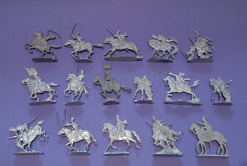 Figurines étain Zinnfiguren – 10 Hussards Prussiens – Waterloo – Heinrichsen 30mm