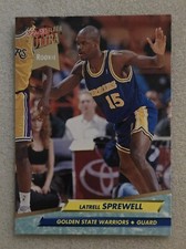 1992-93 Fleer Ultra LATRELL SPREWELL #266 Rookie RC Golden State Warriors 