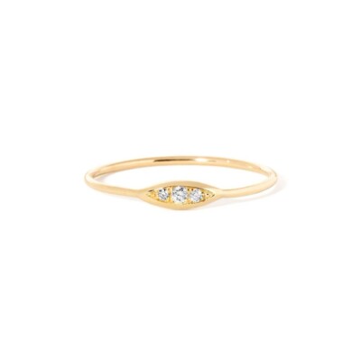 Hortense Rise And Shine Rose Gold And Diamond Ring Size 7