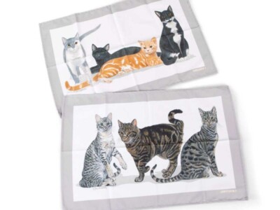 Geschirrtuch 2er Set Cats Galore Roy Kirkham Baumwolle 70x48 cm
