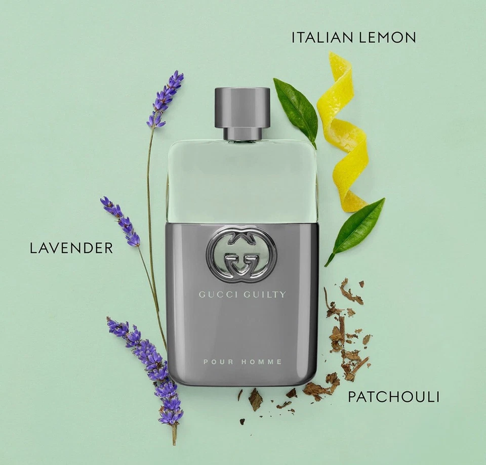 Nuevo Auténtico Gucci Culpable Para hombres 3 piezas Pour Homme Perfume Set de Regalo Desodorante en Barra Foto 2 de 2