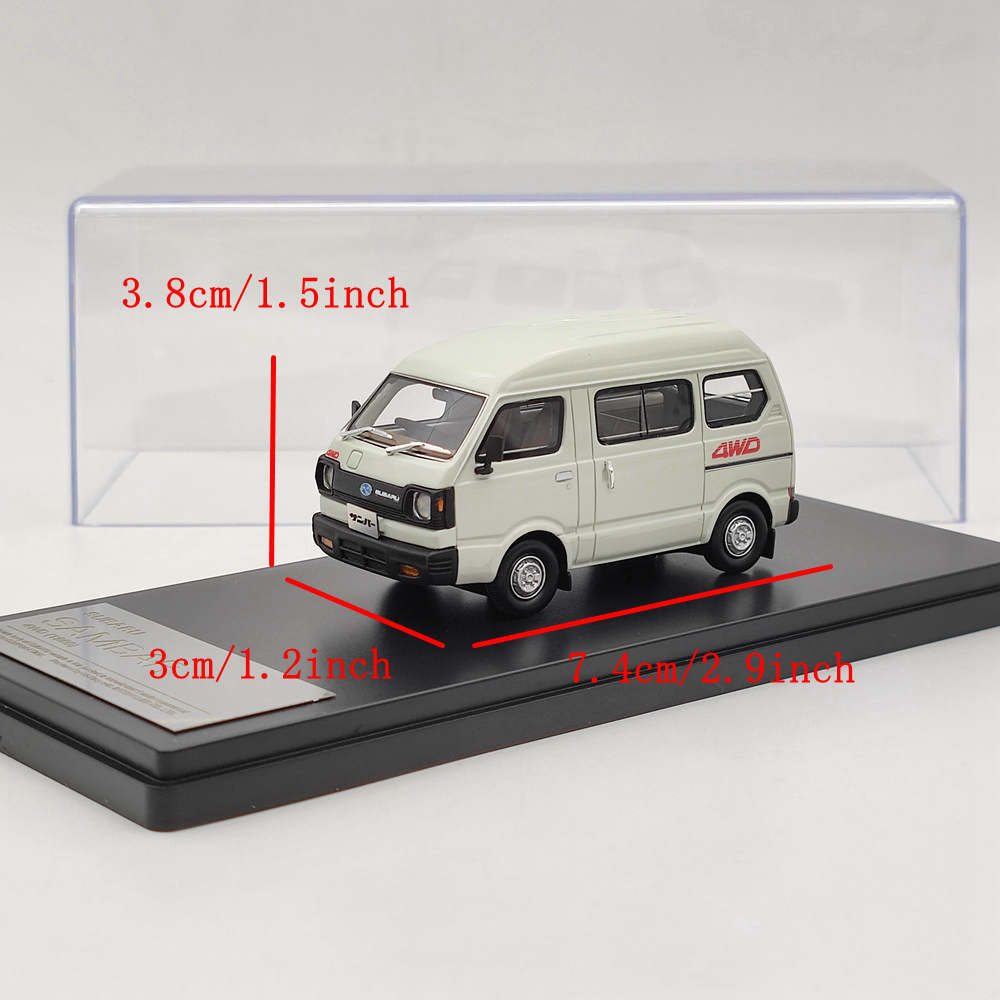 Hi-Story 1/43 Subaru SAMBAR 4WD 1980 HS340WH Resin Models