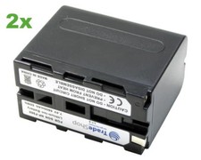 2x Akku 6800mAh für Sony HDR-AX2000 HDR-AX-2000 HDRAX2000