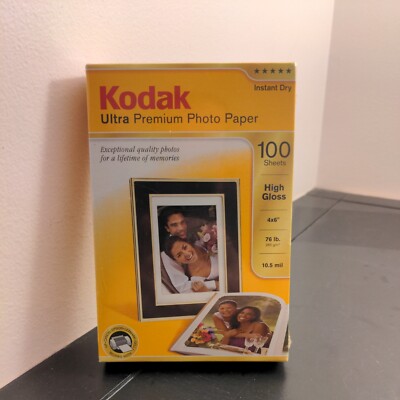 Kodak 4x6 Ultra Premium Photo Paper High Gloss ~100 Sheets~ 850 5141 NEW!