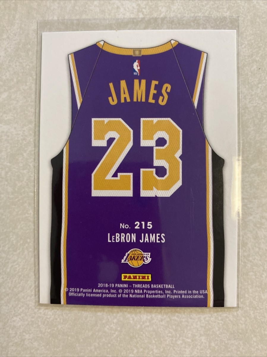 2018-19 Panini Threads #215 LeBRON JAMES STATEMENT JERSEY DAZZLE SP LA  Lakers