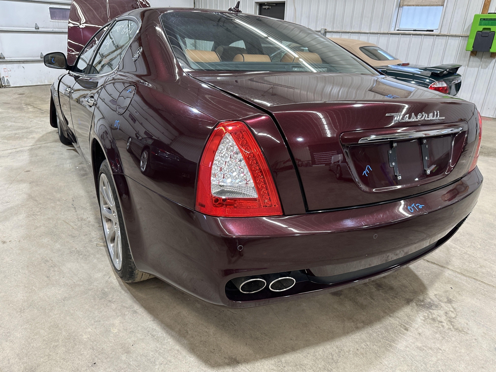 09 MASERATI QUATTROPORT REAR TRUNK DECKLID TAIL GATE BORDEAUX PONTEVECCHIO BPM