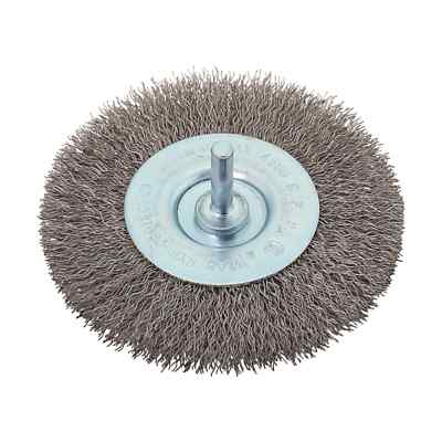 HIGH RPM WELLDRAHT STAHLBÜRSTE MIT STIELDURCHMESSER 6 MM FÜR BOHRER