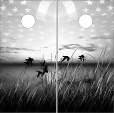 American Duck Hunting Heaven LAMINATED Cornhole Wrap Bag Toss Skin Decal Sticker