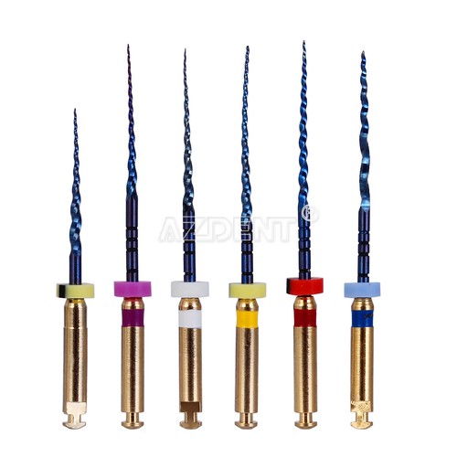 Canal radicular Edno dental activado por calor K-Files cono dorado 25 mm SX-F3 uso del motor - Imagen 36 de 44