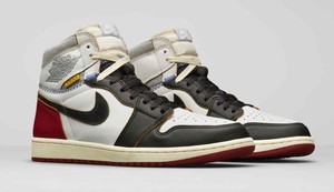 Nike air jordan 1 retro hi nrg high a union los angeles black toe bv1300-106 | eBay