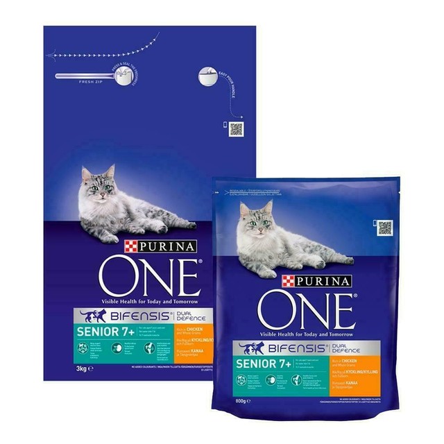Purina One Senior 7 Dry Cat Food Chicken 3kg for sale online eBay