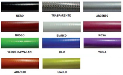 Kit Tubi Freno Neri In Treccia Accossato Per Suzuki SV650 N/X K2 (1999-2002) - Layout F, 3 Tubi, Con Raccordi Inox | Per Freno E Frizione