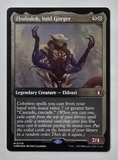 Zhulodok, Void Gorger Commander Masters Foil Etched THICK CARD Commander