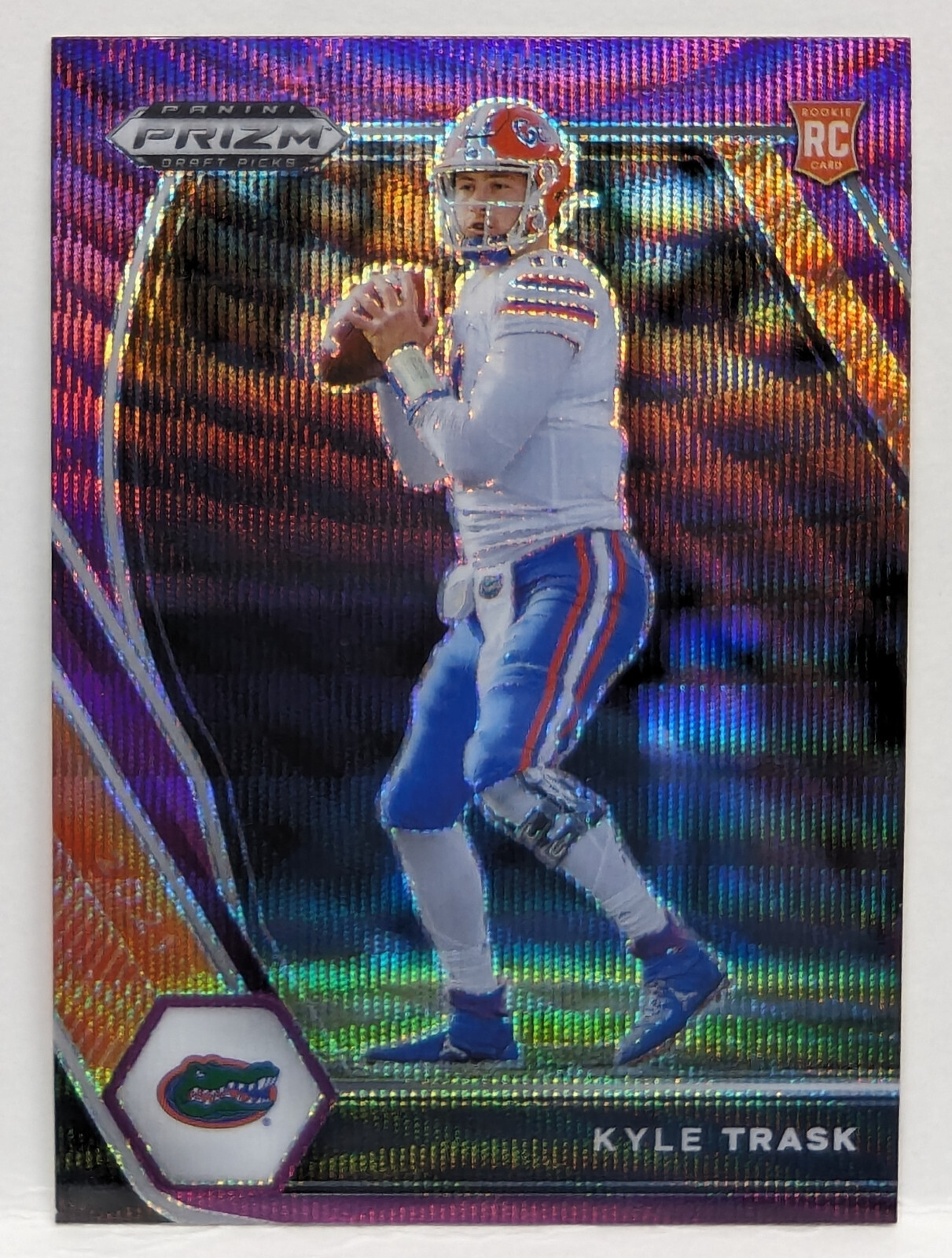 2021 Panini Prizm Draft Picks - Purple Wave Prizm #109 Kyle Trask (RC)