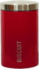 Round Biscuits Barrel Cookies Food Kitchen Storage Pot Canister Jar Airtight Lid