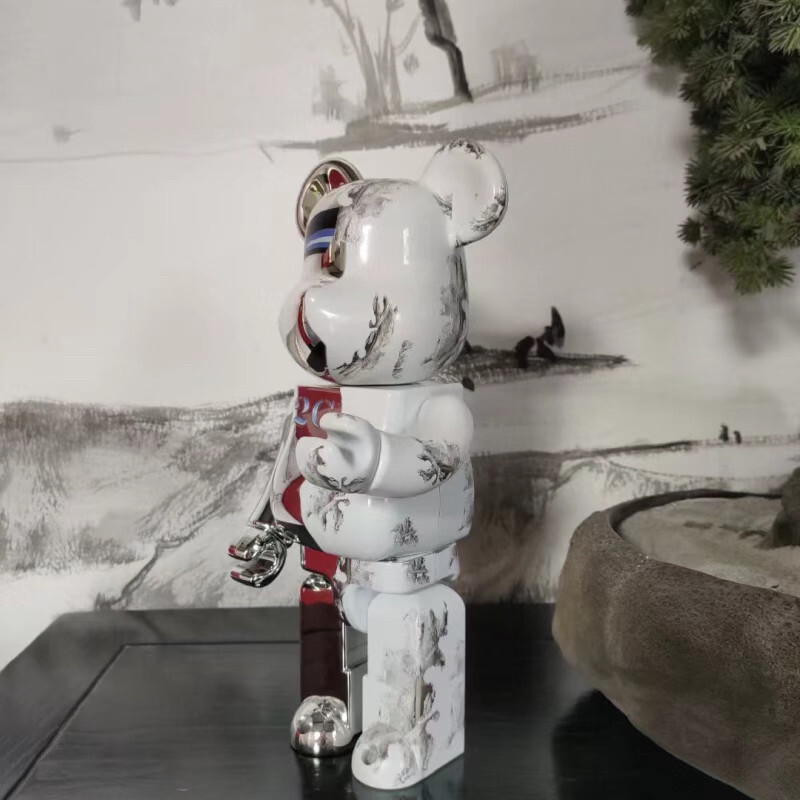 その他 MEDICOM TOY - BE@RBRICK SORAYAMA 2G SILVER Ver 100&amp;400 Bearbrick 400%+100% Sorayama 2G Block Bear Premium Edition