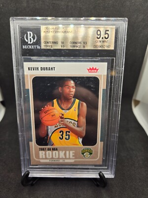 NBA新人王デイモンスタウダマイアーFLEERLサイン入りルーキーカード 2007 Fleer Kevin Durant Seattle Super Sonics #212 Rookie Card RC