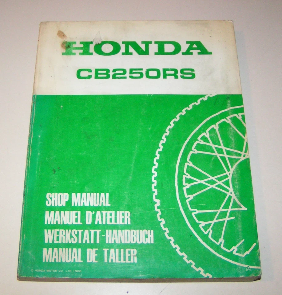 Manuel D'Atelier / Manuel De Service - HONDA CB 250 RS - Édition 1980 - Photo 1/1