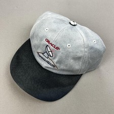 Vintage Oracle Hat Cap Strapback Gray Tech Satellite Software PC Adjustable 90s