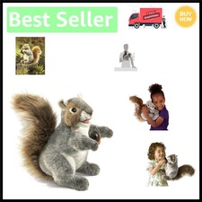 Gray Squirrel Plush Hand Puppet - Perfect for Kids' Play