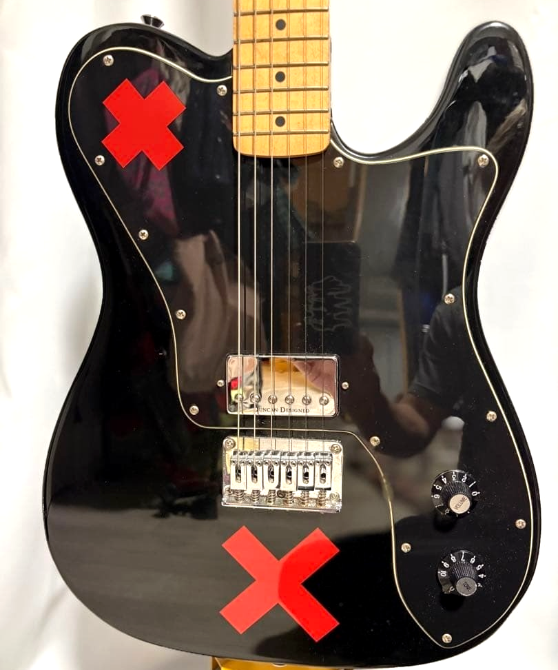 Squier by Fender Deryck Whibley Signature Guitar Black Telecaster