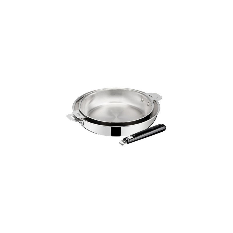 Poêle inox Lagostina Esperta Triply amovible pour une cuisson induction homogène