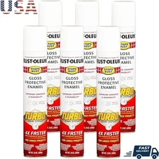 Turbo Spray Paint System 24oz Enamel Gloss Finish 6 Pack Prevents Rust Corrosion