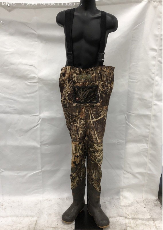 Cabela's Boot Foot Chest Waders Advantage MAX-4 Camo Hunting Fishing Size 10S